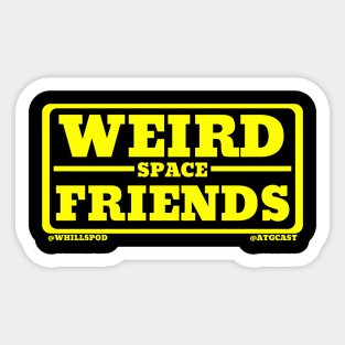 Weird Space Friends Sticker